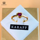 Nhẫn Karaff Flame Token - Trang Sức Bạc 925 Mạ Vàng 24K