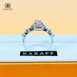Nhẫn Karaff Pink Grace - Trang Sức Bạc 925 Mạ Vàng Trắng