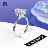 Nhẫn Karaff Solene Blaze - Trang sức Bạc 925 Mạ Vàng Trắng