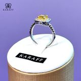 Nhẫn Karaff Aurera Ring - Trang Sức Bạc 925 Mạ Vàng Trắng