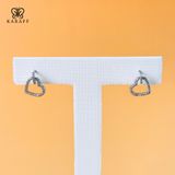 Khuyên Tai Karaff Lyo Veil - Trang Sức Bạc 925 Mạ Vàng Trắng