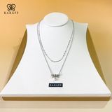Dây Chuyền Karaff Elva Roen - Trang Sức Bạc 925 Mạ Vàng Trắng