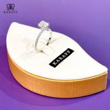 Nhẫn Karaff Veloria Ring - Trang Sức Bạc 925 Mạ Vàng Trắng, Đá Moissanite