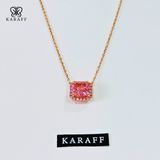 Dây Chuyền Karaff Mira Glint - Trang Sức Bạc 925 Mạ Vàng Hồng Đá Hồng Mạ Bạch Kim