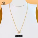 Dây Chuyền Karaff Lumina Ova - Trang Sức Bạc 925 Mạ Vàng 24K