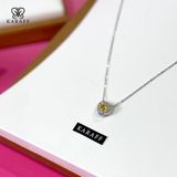 Dây Chuyền Karaff Lunara Goldveil - Trang Sức Bạc 925 Mạ Vàng Trắng Đá Vàng Mạ Bạch Kim