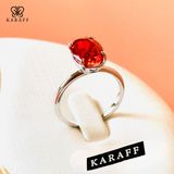 Nhẫn Karaff Vesta Kair - Trang Sức Bạc 925 Mạ Vàng Trắng