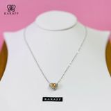Dây Chuyền Karaff Lunara Goldveil - Trang Sức Bạc 925 Mạ Vàng Trắng Đá Vàng Mạ Bạch Kim
