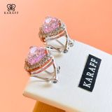 Khuyên Tai Karaff Joy Glint - Trang Sức Bạc 925 Mạ Vàng Trắng