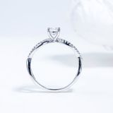  S925 Nhân nữ Đai xoắn infinity Ổ 5,4mm Chủ Mois Round D tấm mois  SRE019.M1.m 