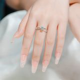  S925 Nhân nữ Đai xoắn infinity Ổ 5,4mm Chủ Mois Round D tấm mois  SRE019.M1.m 