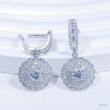 S925 Bông tai  Ổ 5,4mm Chủ mois Round D tấm mois  SEE139.m1.m 