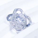  Mặt dây ổ 6mm bạc S925 xi kim chủ cz round D tấm cz SPE130 