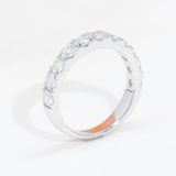  S925 Nhân nữ Half Eternity 1 hàng 3,0mm Không chủ  tấm mois  SRI003.n.m 