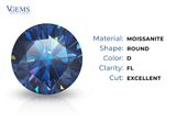  Moiss Tròn Màu xanh - Blue 