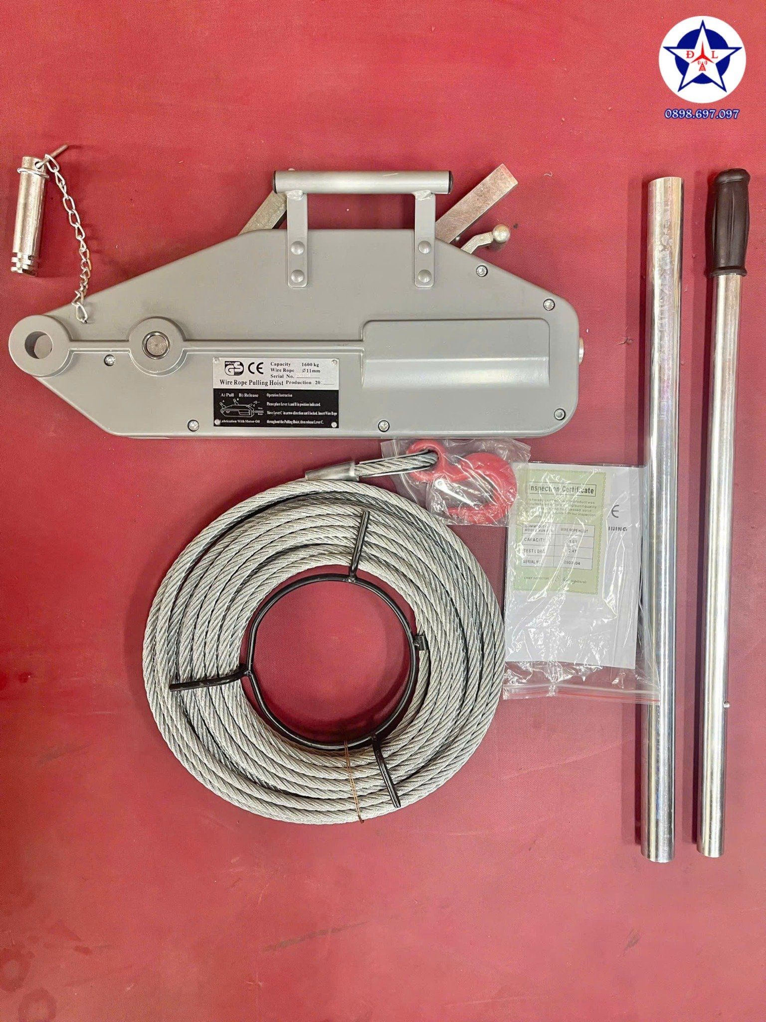 Bộ Tirfor 1,6 tấn