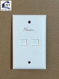 N701.142 - Nắp ổ cắm mạng 70x114mm, 2 cổng