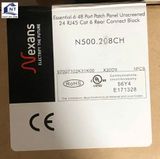 N500.208CH - Essential-6 PCB Patch Panel Unscreened 48 RJ45 1U rearconnection Black