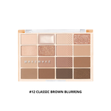 Phấn Mắt 16 Ô Wakemake Soft Blurring Eye Palette #12 Classic Brown Blurring