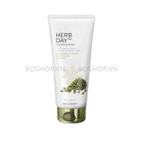 Sữa Rửa Mặt The Face Shop Herb Day 365 Foaming Cleanser Mung Bean & Mugwort 170ml