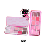 HXT - Bảng Phấn Mắt 10 Ô Shedella Cat Series Eyeshadow Palette13g #201