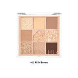 Phấn Mắt 9 Ô Unleashia Eyeshadow Palette #02 All Of Brown