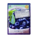 Mặt Nạ Foodaholic 3D Natural Essence Mask 23g Blueberry Natural Essence Mask Blueberry Natural Essence Mask