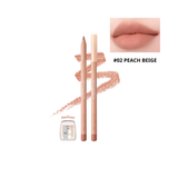 HXT - Chì Kẻ Viền Môi Clio Velvet Lip Pencil 1.45g #02 Peach Beige (Kèm Gọt Chì)