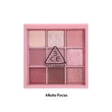 Phấn Mắt 9 Ô 3CE Multi Eye Color Palette 8.2g #Auto Focus