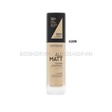 Kem Nền Catrice All Matt Shine Control Make-up 30ml #020N Neutral Nude Beige