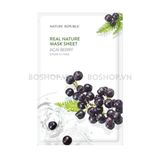 Mặt Nạ Nature Republic Real Nature Mask Sheet 23ml Acai Berry Mask Sheet 23ml Acai Berry Mask Sheet 23ml