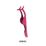 Nhíp Gắn Mi Giả Dáng Cong Màu Hồng Vacosi Eyelash Tweezers Curved #T09-01
