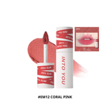 Son & Má Hồng Dạng Bùn Lì Into You Shero Super Matte Lip & Cheek Mud 1.8g #EM12 Coral Pink