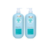 Bộ Dầu Gội Xả Phục Hồi, Ngăn Gàu Biotin & Collagen Voudioty 500ml Xanh Ngọc