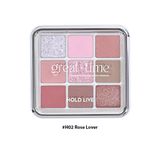 Phấn Mắt 9 Ô Hold Live Simple Specular Light Eyeshadow Palette 12.6g