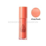 Má Hồng Dạng Kem Lâu Trôi 3CE Sheer Liquid Blusher 3g #Cozy Peach
