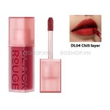 Son Kem Lì Black Rouge Double Layer Over Velvet #DL04 Chili layer
