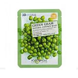 Mặt Nạ Foodaholic 3D Natural Essence Mask 23g Green Gram Natural Essence Mask Green Gram Natural Essence Mask
