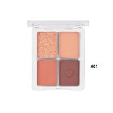 Phấn Mắt 4 ô Odbo Romantic Eye Palette OD2001 4g #01