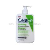 Sữa Rửa Mặt Cho Da Thường Đến Da Khô CeraVe Hydrating Cream-to-Foam Cleanser 473ml