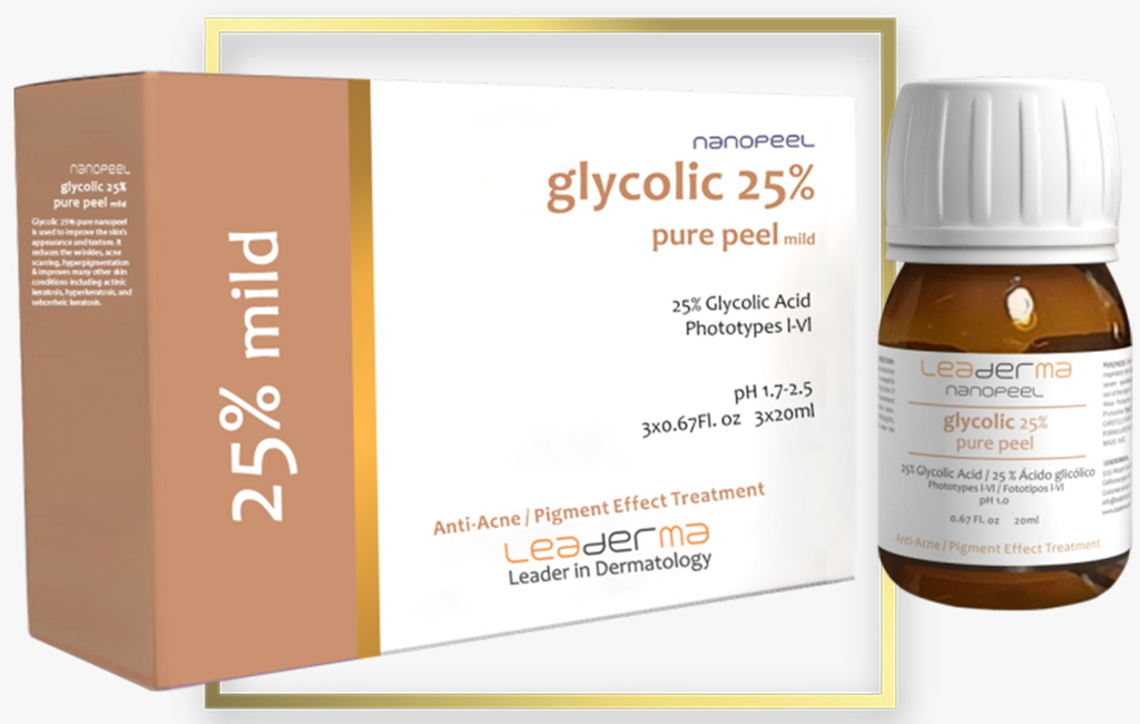 Glycolic 25% pure peel (Mild) - Điều trị mụn & sắc tố mức độ nhẹ