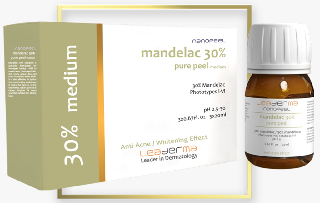 Mandelac 30% pure peel (Medium) - Điều trị mụn/Trắng sáng da