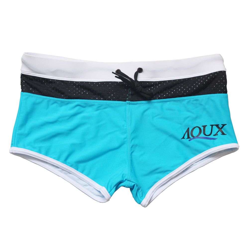 Quần bơi nam boxer, đồ bơi nam màu xanh AQ-04