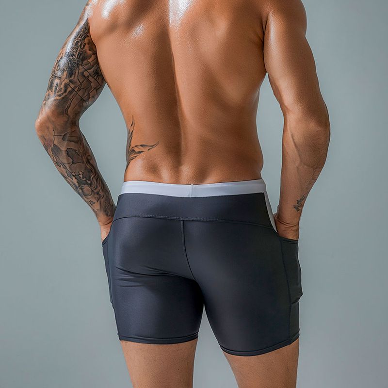 Quần bơi nam boxer form lửng dài giữa đùi QB-011
