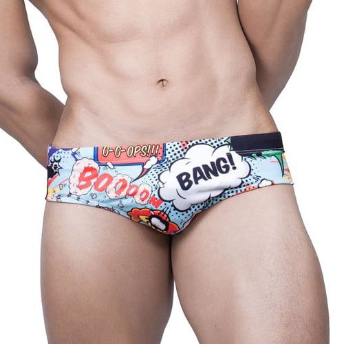 Quần bơi nam tam giác hoa văn nổi bật UXH023