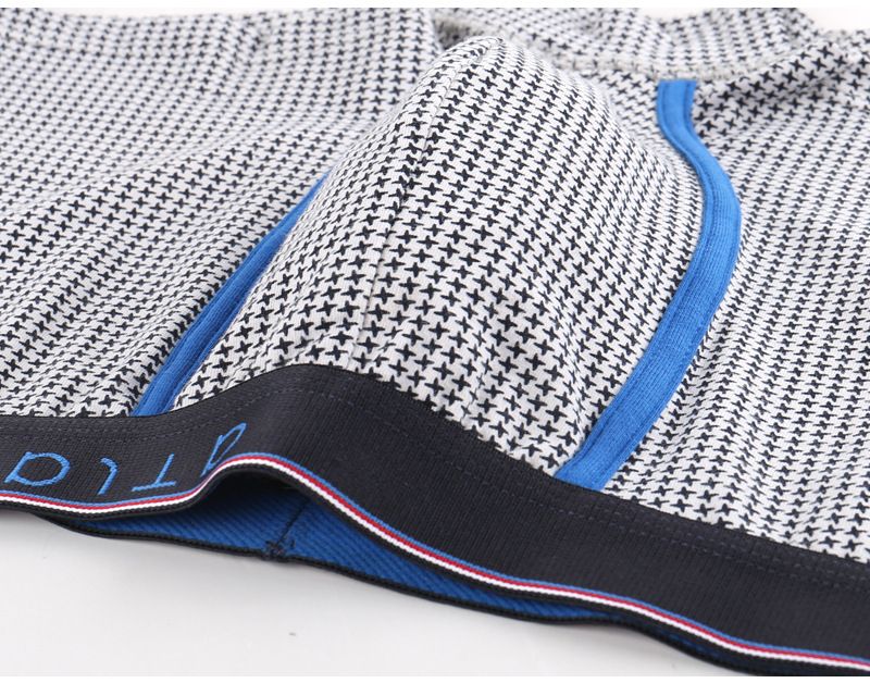 Quần lót nam boxer cotton, sịp đùi caro QL-823