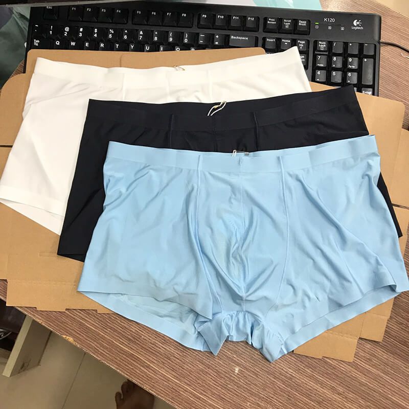 Quần lót boxer nam thun lạnh, sịp đùi nam vải su mềm mịn W801