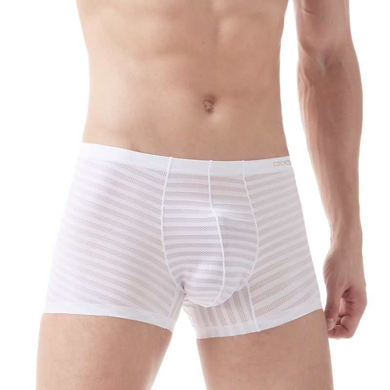 Quần lót nam boxer lưới thun lạnh lưng nhỏ W810
