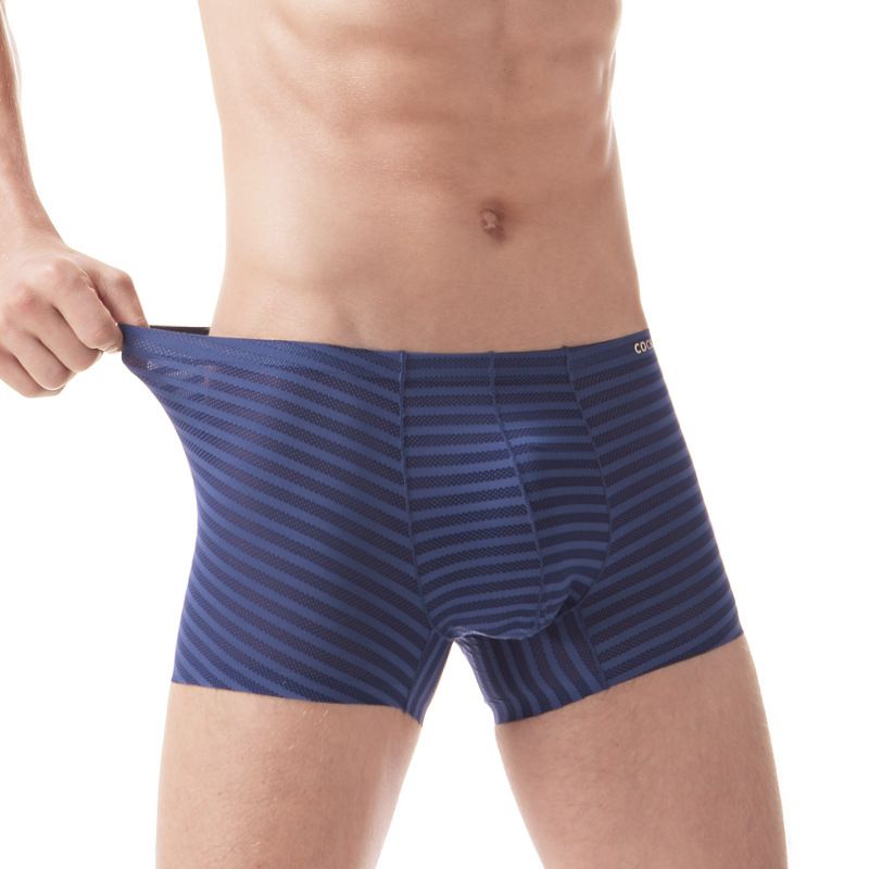 Quần lót nam boxer lưới thun lạnh lưng nhỏ W810