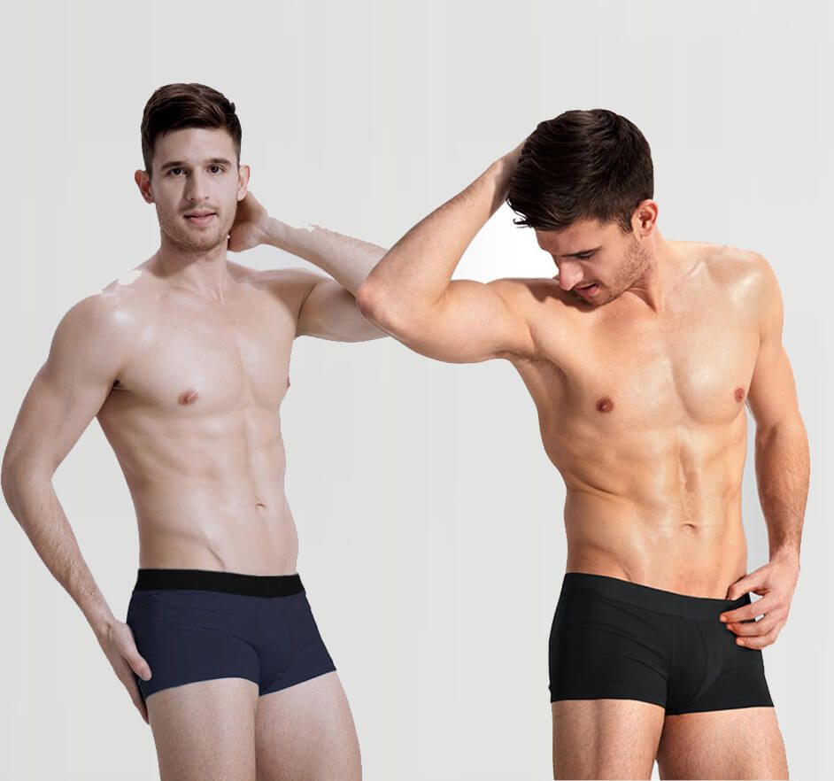 Set 4 quần lót nam boxer, sịp đùi nam đơn giản QL-N01